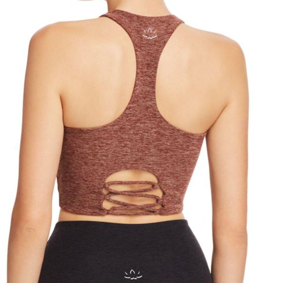 beyond yoga across the strap cropped tank